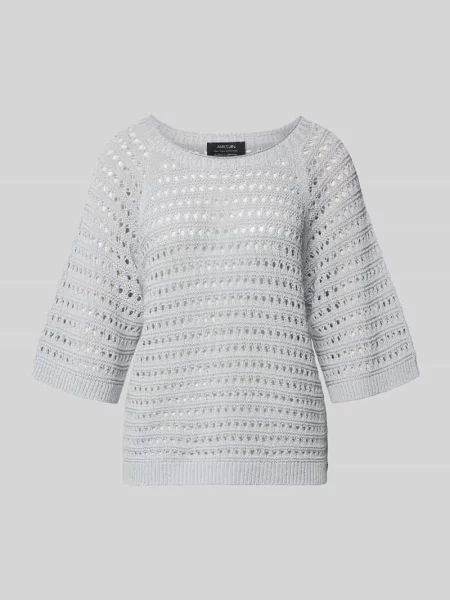 Sweter dzianinowy z krótkim rękawem Marc Cain