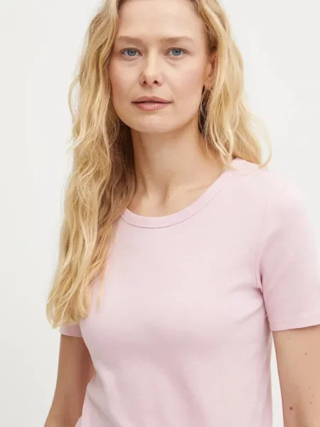Тениска United Colors of Benetton лилаво розово