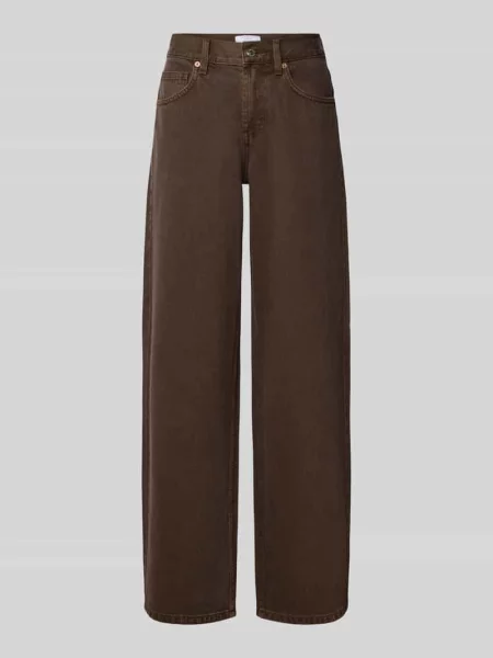Jeansy z szerokimi nogawkami w 5 kieszeni Topshop