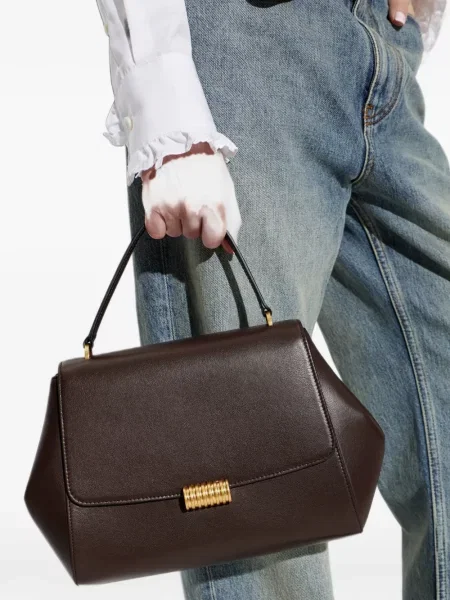 Geantă shopper Neous din piele maro