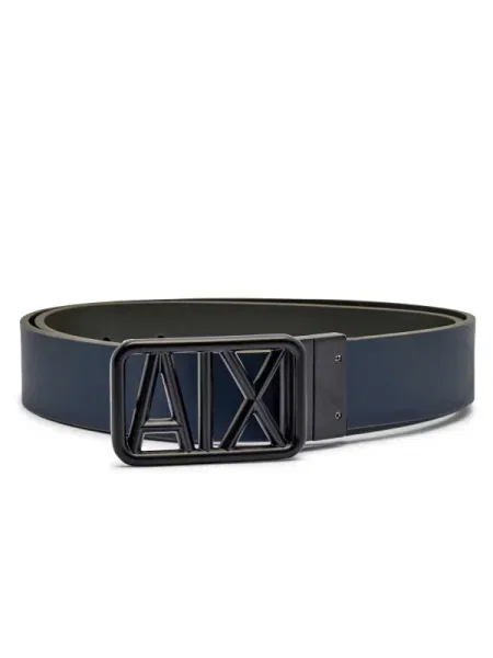 Bőr öv Armani Exchange kék