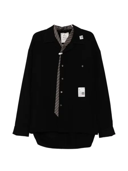 Cămașă Maison Mihara Yasuhiro cu buzunare la piept negru