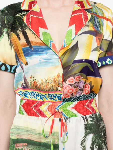 Overál Alice + Olivia nyomtatás zöld