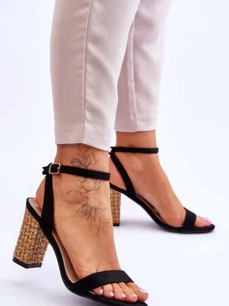 Semišové sandály Boto černé