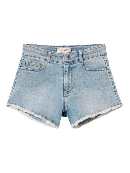 Szorty jeansowe dziecięce Twinset niebieskie