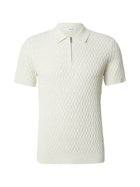 DAN FOX APPAREL Tricou Manuel murdar alb
