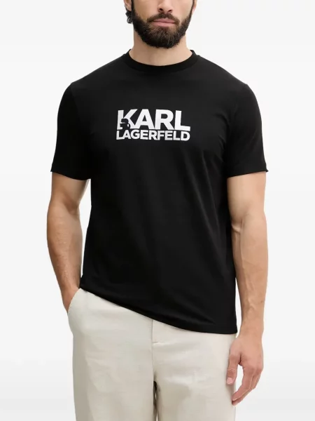 Tricou Karl Lagerfeld cu imagine negru