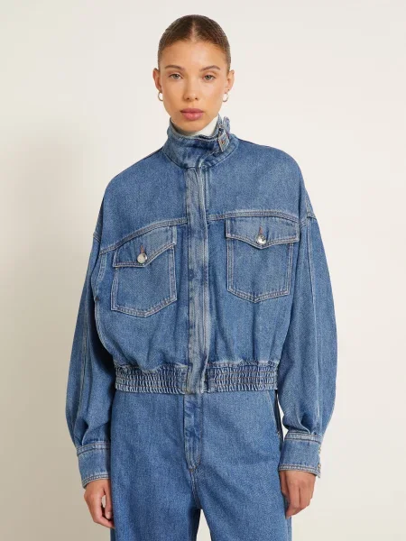 Sportmax Džínová Bunda Ussola midnightblue