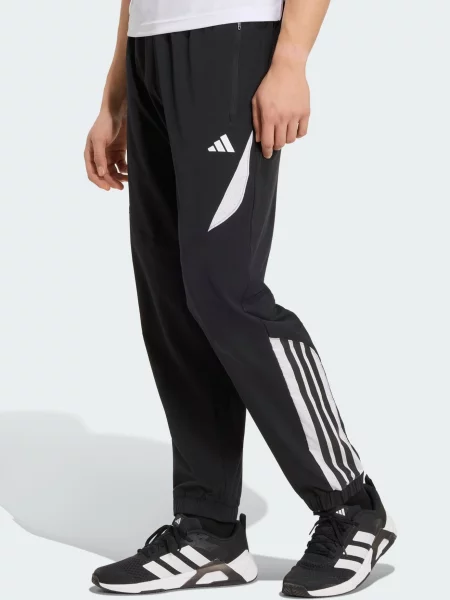 ADIDAS PERFORMANCE Športové nohavice Essentials čierna biela