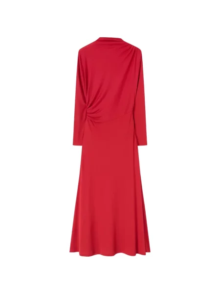 Rochie maxi Retori drapată roșu