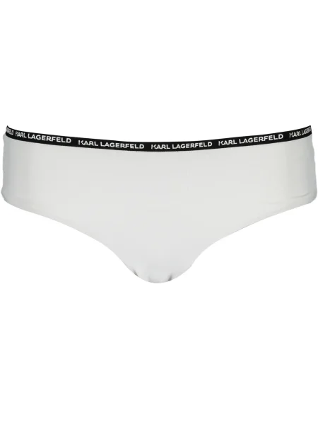 Costum de baie Karl Lagerfeld Beachwear alb