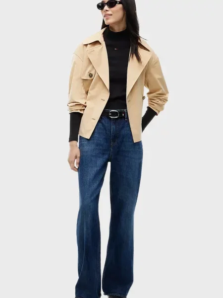 Водолазка Tommy Jeans для гольфу чорна