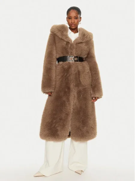 YES LONDON Кожено палто кафяв