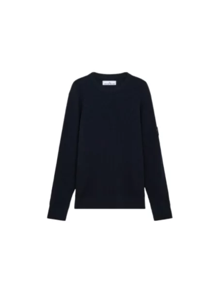Sweter Stone Island z kamieniami niebieski