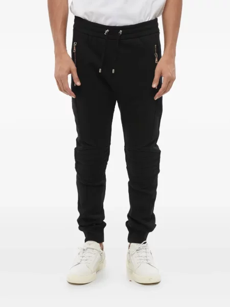 Pantaloni Balmain alergare negru