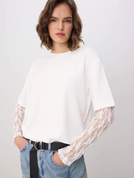 Trendyol Tricou ecru