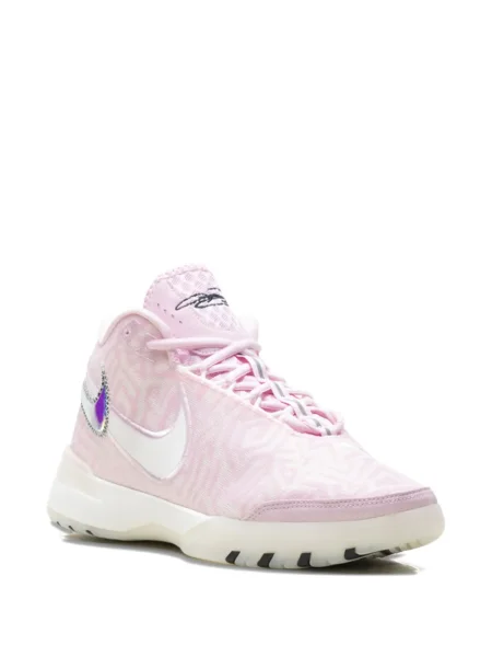 Baschet papuci Nike fără toc cu imagine roz