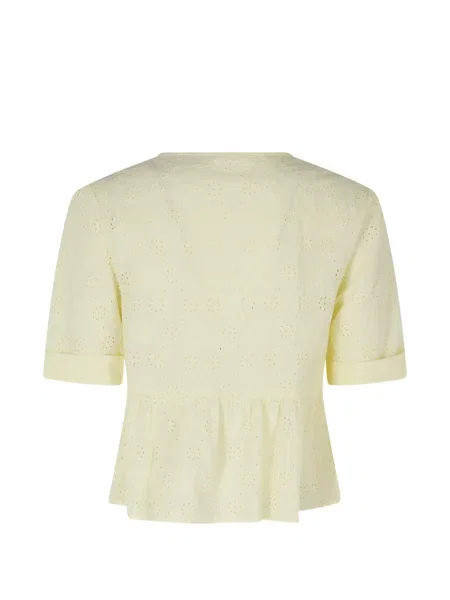 Bluză Mc2 Saint Barth cu broderie galben