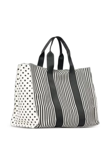 Geantă shopper Msgm cu buline alb
