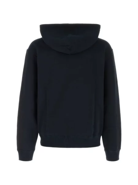 Hanorac cu glugă Jil Sander cu cordon albastru