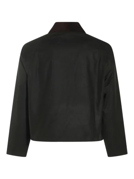 Gulerat geacă Barbour de catifea cord negru