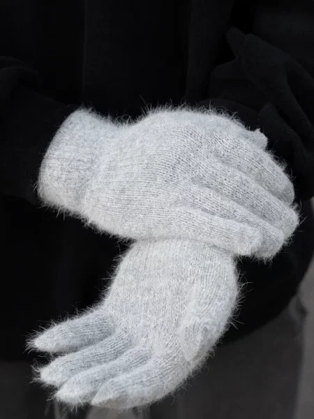 Перчатки Without серые