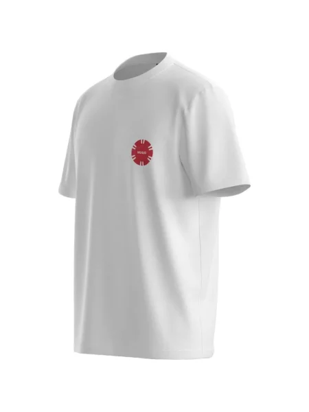 Tricou Hugo cu imagine din jerseu alb