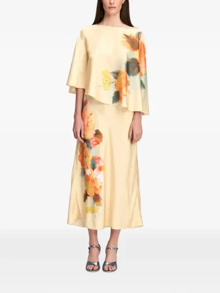 Fustă midi Cinq A Sept cu model floral cu imagine