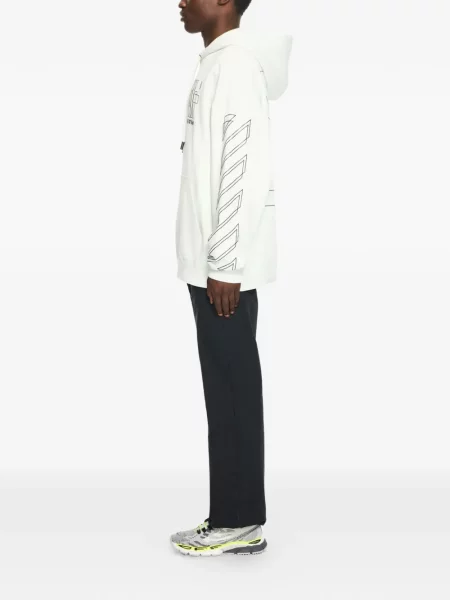 Pantaloni Off-white alb