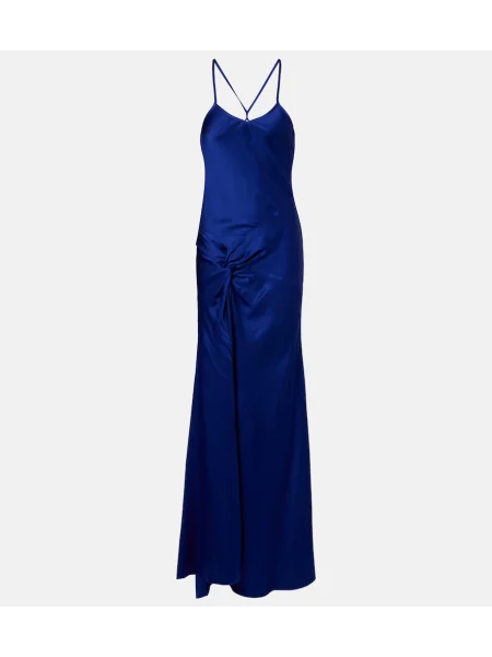 Rochie Victoria Beckham din satin violet