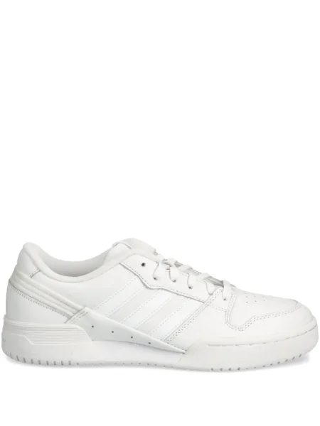 Geacă Adidas cu șireturi cu dungi cu platformă alb