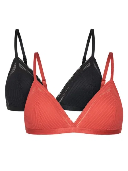 Set 2 modrčkov bralette Dorina črna