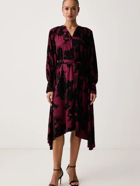 Karl Lagerfeld rochie evazată din vâscoză