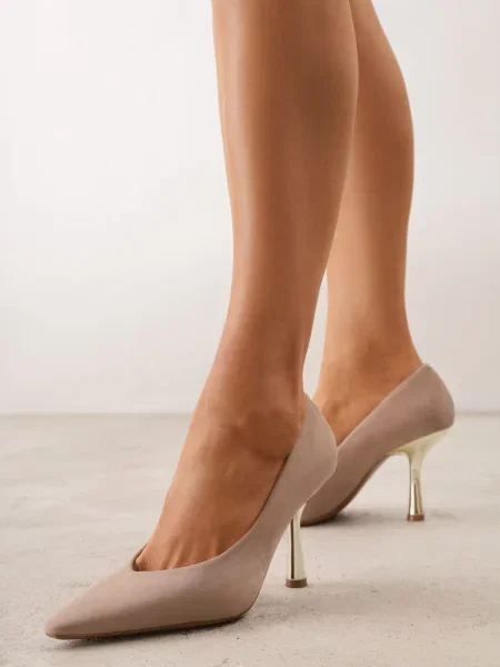 Pantofi stiletto Dorea închis bej