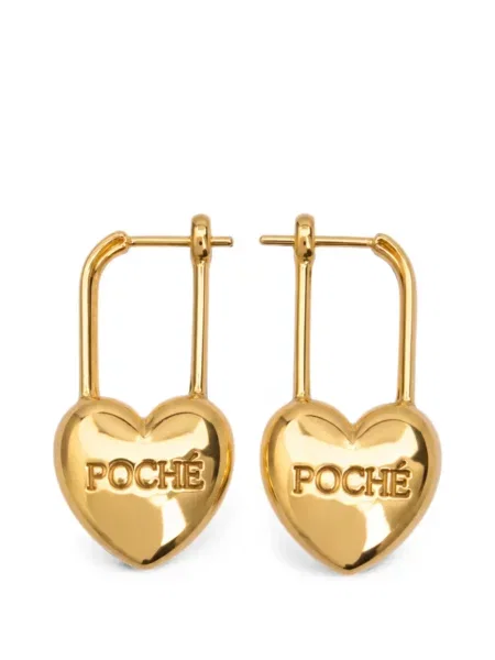 Cercei Poche Paris cu motiv cu inimi