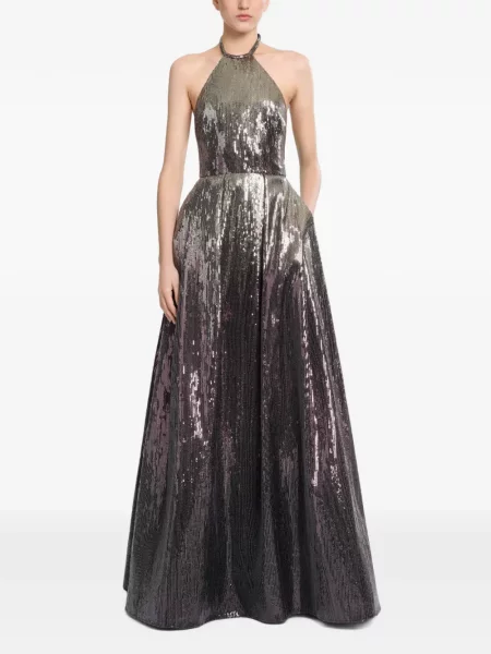 Rochie Elie Saab cu paiete cu gradient cu gât halter