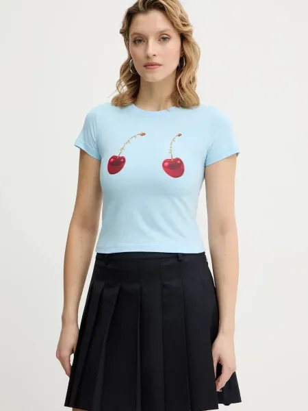 Tričko Never Fully Dressed Cherry Boob modrá