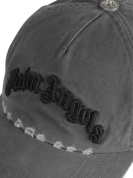 Șapcă Palm Angels cu broderie gri