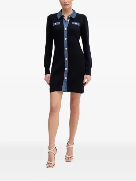 Rochie din denim Morgan albastru
