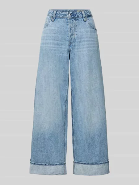 Jeansy z szeroką nogawką model Roxx' G-star Raw niebieskie