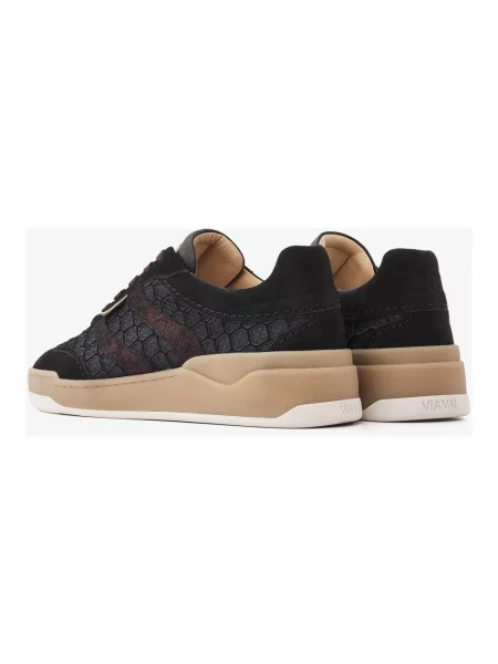 Sneakersy Via Vai skórzane czarne