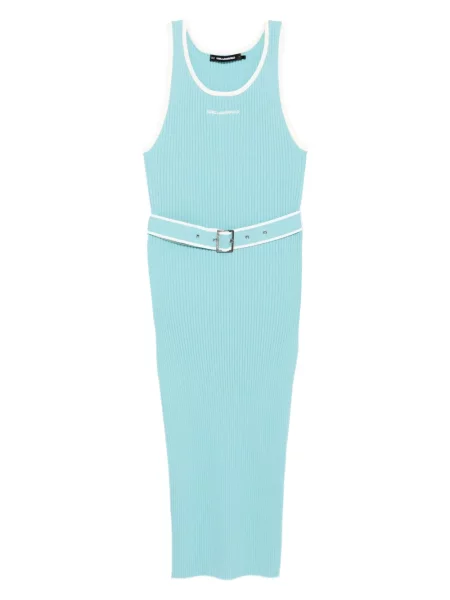 Rochie Karl Lagerfeld cu broderie albastru