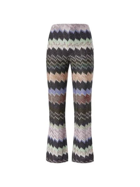 Pantaloni Missoni cu model piele de șarpe negru