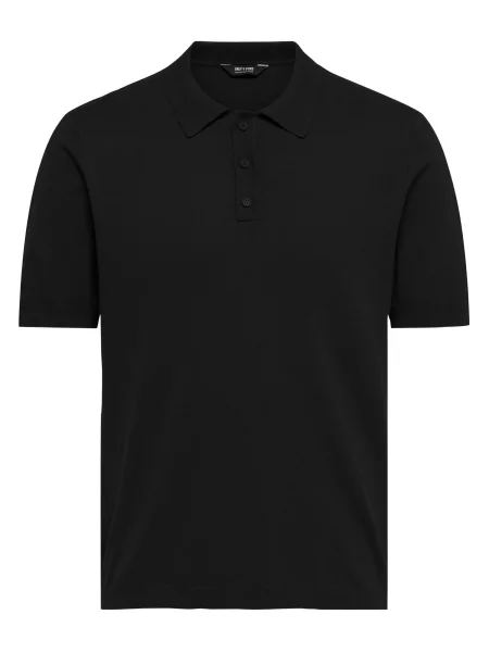 Tricou polo Only & Sons negru