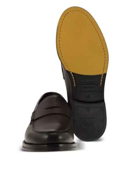 Pantofi loafer Doucal's din piele maro
