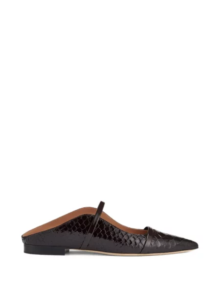 Papuci tip mules Malone Souliers fără toc maro