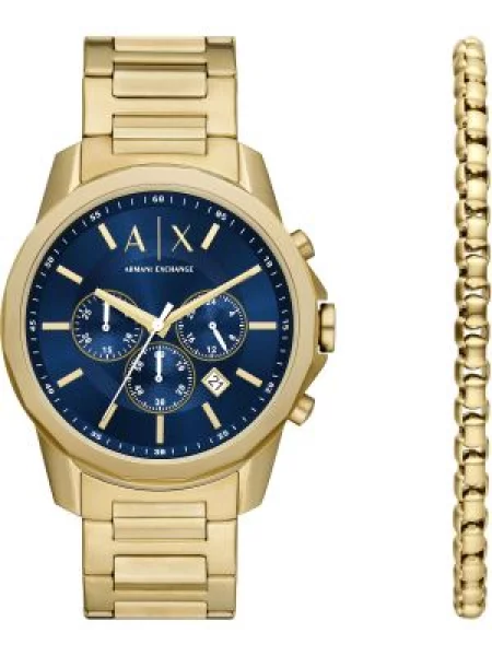 ARMANI EXCHANGE Ceas analogic închis / auriu albastru