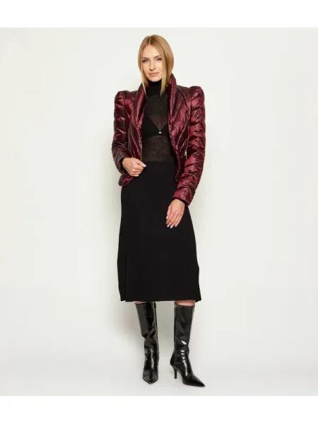 Elisabetta Franchi rochie cu lână midi evazati negru