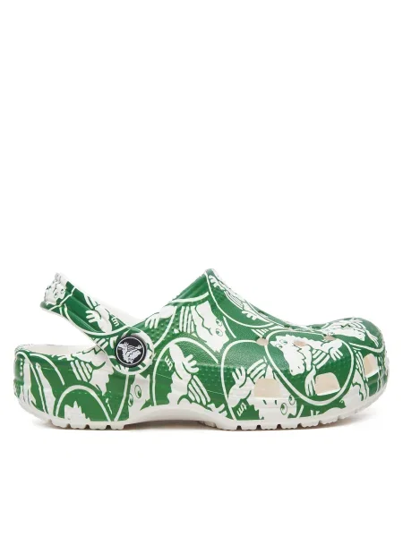 Crocs Natikači Classic Duke Print Clog K zelena