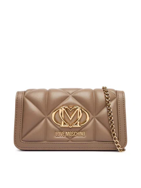 LOVE MOSCHINO Дамска чанта бежов